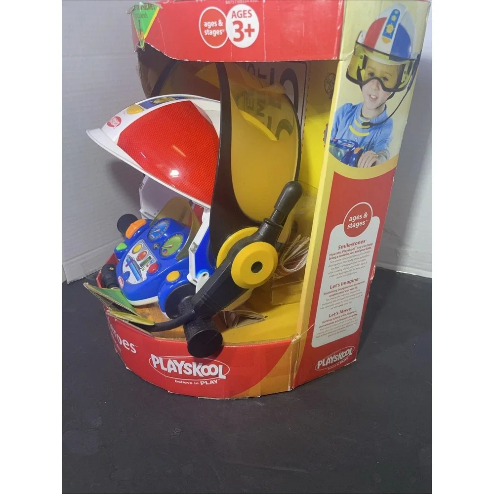 Hasbro Playskool Helmet Heroes Police Officer Toy Lights Sounds Ages 3+ New